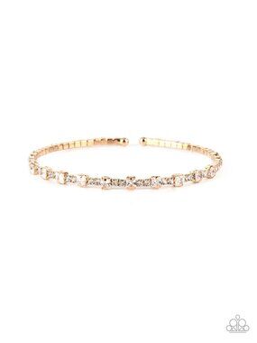 Paparazzi Gold Cuff Bracelet (BC096)